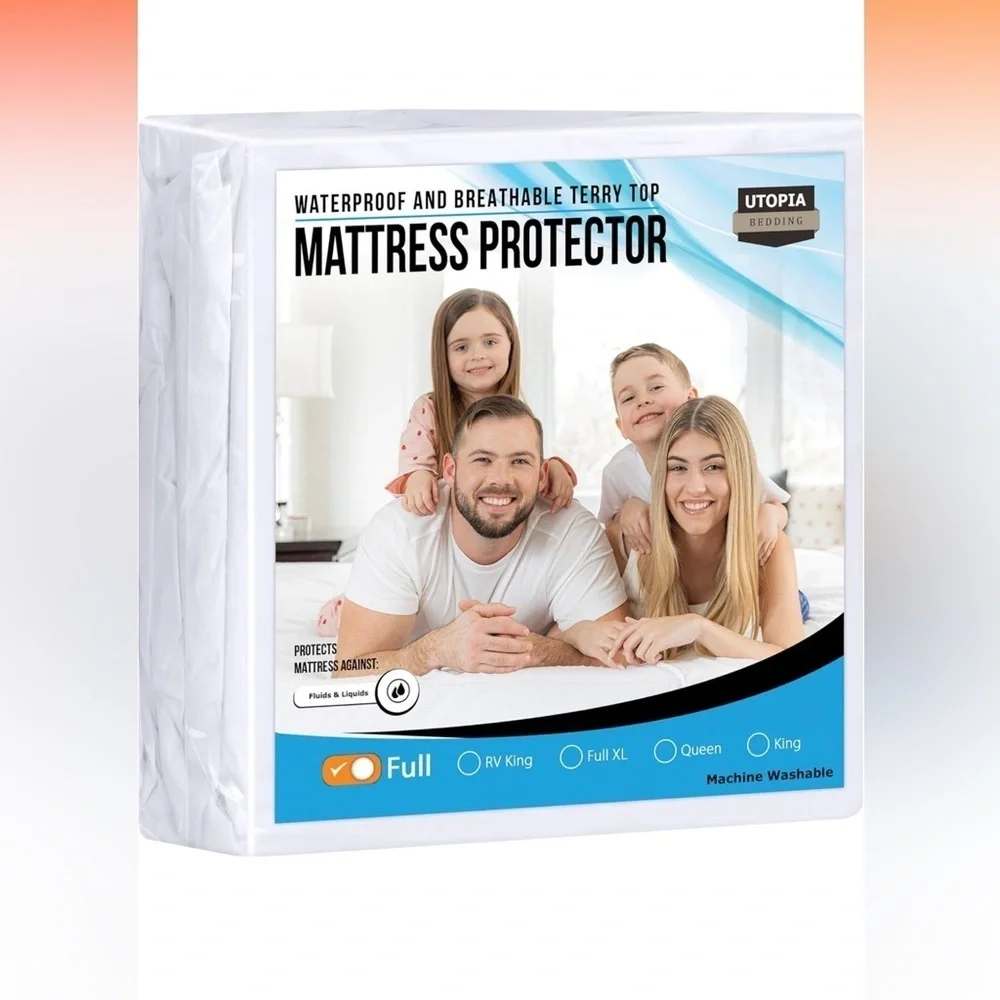 Utopia Full Size Terry Mattress Protector